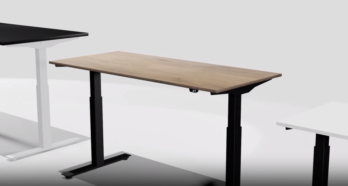 Load video: Height adjustable desk presentation